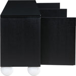 Cardiff Laquer And Oak Veneer Sideboard / Buffet (77022-) in Black