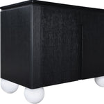 Cardiff Laquer And Oak Veneer Sideboard / Buffet (77022-) in Black