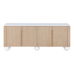 Cardiff Laquer And Oak Veneer Sideboard / Buffet (77022-) in Natural