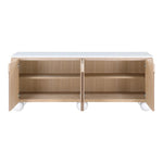 Cardiff Laquer And Oak Veneer Sideboard / Buffet (77022-) in Natural