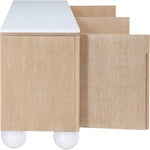 Cardiff Laquer And Oak Veneer Sideboard / Buffet (77022-) in Natural