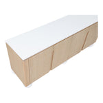 Cardiff Laquer And Oak Veneer Sideboard / Buffet (77022-) in Natural