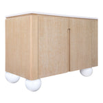 Cardiff Laquer And Oak Veneer Sideboard / Buffet (77022-) in Natural