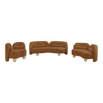 Daphne Velvet Upholstered Chair in Saddle