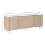 Cardiff Laquer And Oak Veneer Sideboard / Buffet (77022-) in Natural
