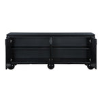 Cardiff Laquer And Oak Veneer Sideboard / Buffet (77023-) in Black