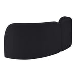 Daphne 89" Velvet Upholstered Sofa in Black