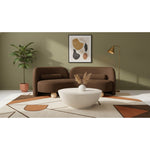 Daphne 89" Velvet Upholstered Sofa in Brown