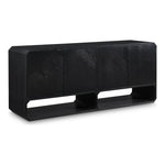 Parker Solid Wood And Ash Veneer Sideboard / Buffet in Black