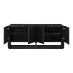 Parker Solid Wood And Ash Veneer Sideboard / Buffet in Black