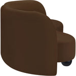 Daphne 89" Velvet Upholstered Sofa in Brown