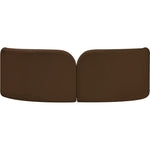 Daphne 89" Velvet Upholstered Sofa in Brown