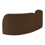 Daphne 89" Velvet Upholstered Sofa in Brown