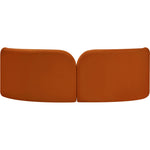 Daphne 89" Velvet Upholstered Sofa in Cognac