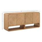 Parker Solid Wood And Ash Veneer Sideboard / Buffet in Natural