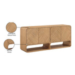 Parker Solid Wood And Ash Veneer Sideboard / Buffet in Natural