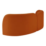 Daphne 89" Velvet Upholstered Sofa in Cognac