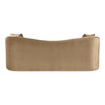 Destin 91" Velvet Upholstered Sofa in Beige