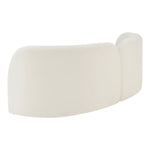 Daphne 89" Velvet Upholstered Sofa in Cream