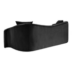 Destin 91" Velvet Upholstered Sofa in Black