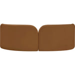 Daphne 89" Velvet Upholstered Sofa in Saddle