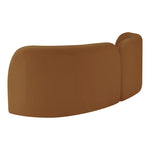 Daphne 89" Velvet Upholstered Sofa in Saddle