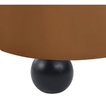 Daphne 89" Velvet Upholstered Sofa in Saddle