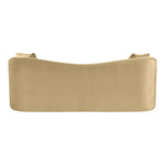 Destin 91" Velvet Upholstered Sofa in Camel