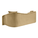 Destin 91" Velvet Upholstered Sofa in Camel