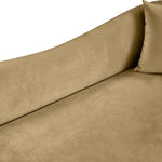 Destin 91" Velvet Upholstered Sofa in Camel