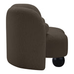 Daphne Boucle Fabric Upholstered Chair in Brown