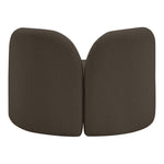 Daphne Boucle Fabric Upholstered Chair in Brown