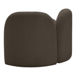 Daphne Boucle Fabric Upholstered Chair in Brown