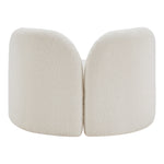Daphne Boucle Fabric Upholstered Chair in Cream