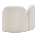 Daphne Boucle Fabric Upholstered Chair in Cream