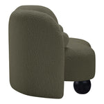Daphne Boucle Fabric Upholstered Chair in Olive