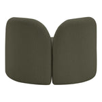 Daphne Boucle Fabric Upholstered Chair in Olive
