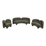 Daphne Boucle Fabric Upholstered Chair in Olive