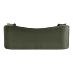 Destin 91" Velvet Upholstered Sofa in Green
