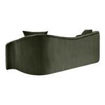 Destin 91" Velvet Upholstered Sofa in Green