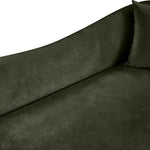 Destin 91" Velvet Upholstered Sofa in Green