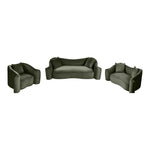 Destin 91" Velvet Upholstered Sofa in Green