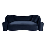 Destin 91" Velvet Upholstered Sofa in Navy