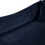Destin 91" Velvet Upholstered Sofa in Navy