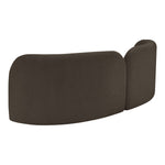 Daphne 89" Boucle Fabric Upholstered Sofa in Brown