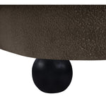 Daphne 89" Boucle Fabric Upholstered Sofa in Brown