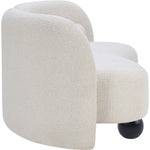 Daphne 89" Boucle Fabric Upholstered Sofa in Cream
