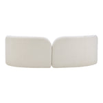 Daphne 89" Boucle Fabric Upholstered Sofa in Cream