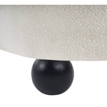 Daphne 89" Boucle Fabric Upholstered Sofa in Cream