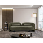 Daphne 89" Boucle Fabric Upholstered Sofa in Olive